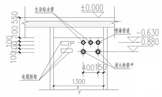 18层跃层住宅楼给排水设计CAD图纸(自动喷水灭火系统) - 4