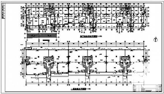 17层商住小区给排水CAD图纸 - 1