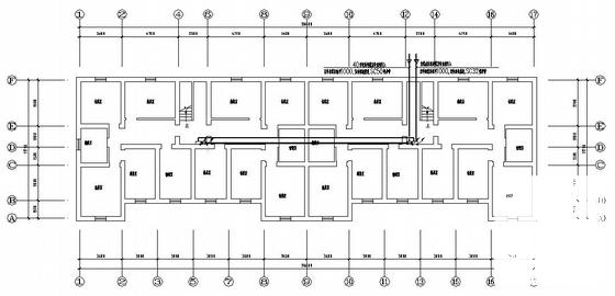 小区6层住宅楼电气CAD施工图纸（三级负荷）(防雷接地系统) - 2