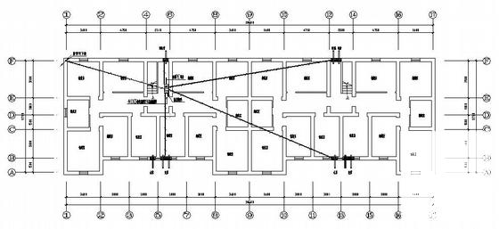 小区6层住宅楼电气CAD施工图纸（三级负荷）(防雷接地系统) - 4