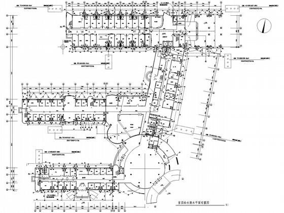 6层医院综合楼给排水CAD图纸 - 1