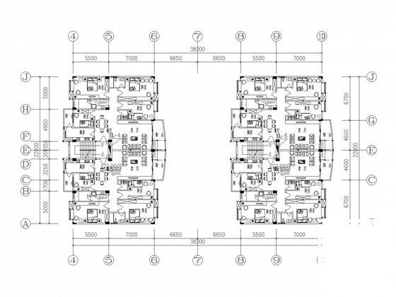 8层商品住宅楼小区建筑给排水消防CAD施工图纸(总平面布置图) - 2