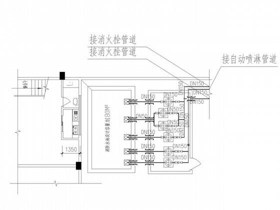 8层商品住宅楼小区建筑给排水消防CAD施工图纸(总平面布置图) - 3