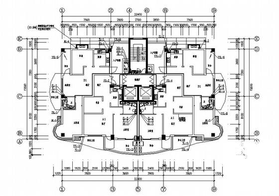 17层住宅楼给排水设计CAD施工图纸(自动喷水灭火系统) - 1