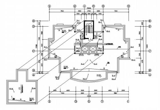 17层住宅楼给排水设计CAD施工图纸(自动喷水灭火系统) - 4