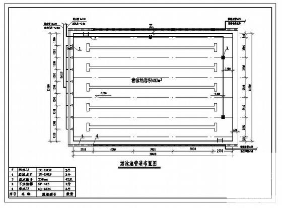 会所室内游泳池给排水设计CAD施工图纸(ppr热水管) - 2