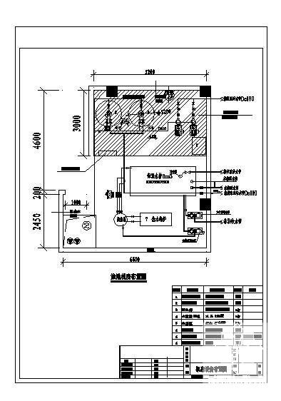 会所室内游泳池给排水设计CAD施工图纸(ppr热水管) - 3