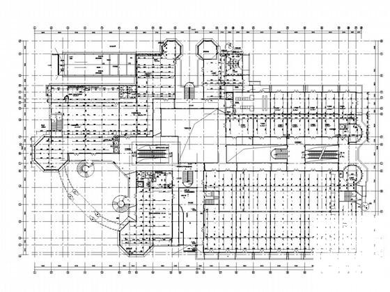 3层商业广场建筑给排水CAD施工图纸 - 1