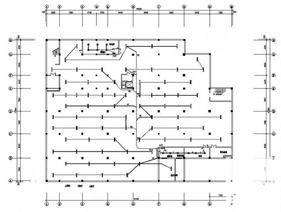 4层城建档案馆装修电气CAD图纸(建筑面积) - 1