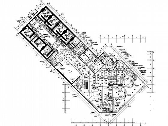 二万平方米8层医院医技综合楼空调通风设计CAD施工图纸（地下2层）(压缩式冷水机组) - 1