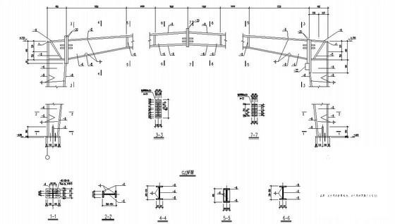 18x84M单层门式刚架厂房结构设计图纸（独立基础,桩基础）(平面布置图) - 2