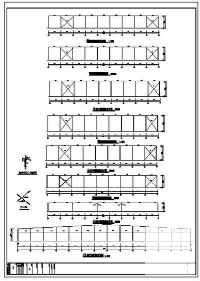 跨度25米两层物业公司厂房二期工程结构设计CAD图纸 - 2