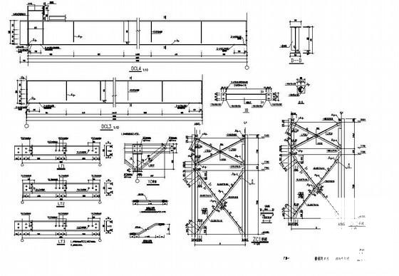 兰溪市跨度18米单层门式刚架厂房结构设计CAD图纸(基础平面图) - 2