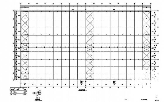 兰溪市跨度18米单层门式刚架厂房结构设计CAD图纸(基础平面图) - 3