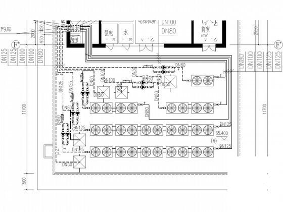 15层高档酒店空调通风设计CAD施工图纸（地下1层，）(全空气系统) - 3