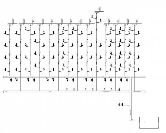 7层快捷酒店给排水CAD施工图纸 - 3