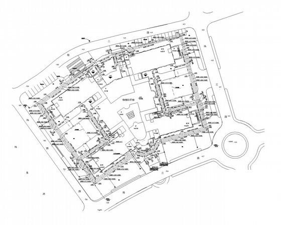 5层大学物理科研楼给排水CAD施工图纸 - 5