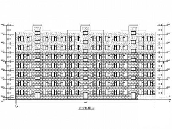 六加1层框架住宅楼结构CAD施工图纸（建施）(梁平法配筋图) - 1