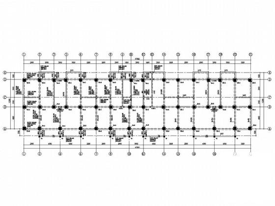 六加1层框架住宅楼结构CAD施工图纸（建施）(梁平法配筋图) - 2