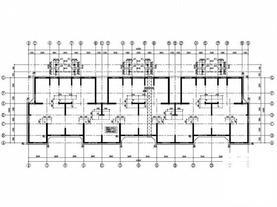 6层剪力墙结构半地下室公寓楼结构图纸（2栋含建施） - 2