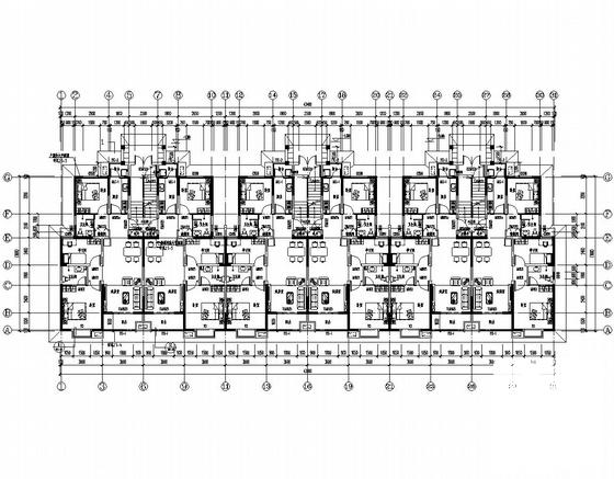 6层剪力墙结构半地下室公寓楼结构图纸（2栋含建施） - 5