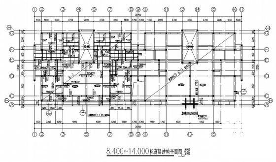 6层条形基础砖混结构住宅楼结构CAD施工图纸（7度抗震） - 1