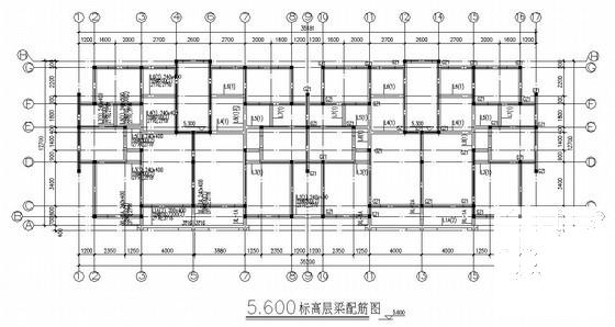 6层条形基础砖混结构住宅楼结构CAD施工图纸（7度抗震） - 2