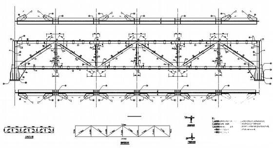 89米钢桁架走廊结构CAD施工图纸（7度抗震） - 1