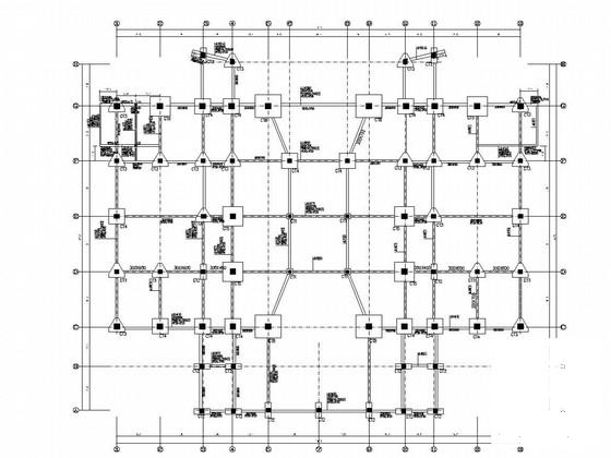 4层附属中学体艺楼结构CAD施工图纸 - 1