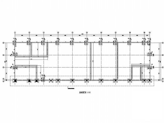 3层框架结构及钢结构汽车灯具厂房结构施工图纸（建筑施工图纸） - 5