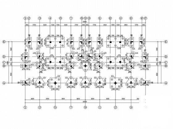 6层异形柱框架结构拆迁安置房结构图纸（带跃层） - 1