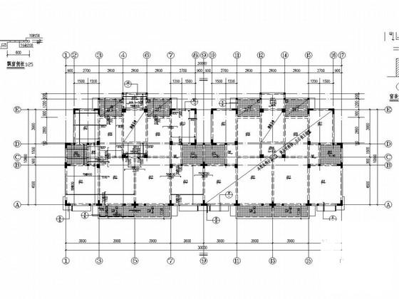 6层异形柱框架结构拆迁安置房结构图纸（带跃层） - 2