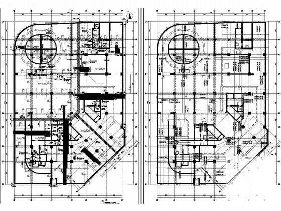35层框架剪力墙国际中心商务办公楼结构图纸（地下3层） - 1