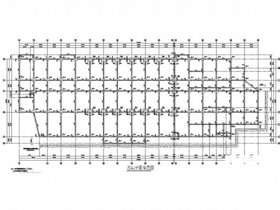 6层框架结构中学校教学科技楼结构CAD图纸 - 1