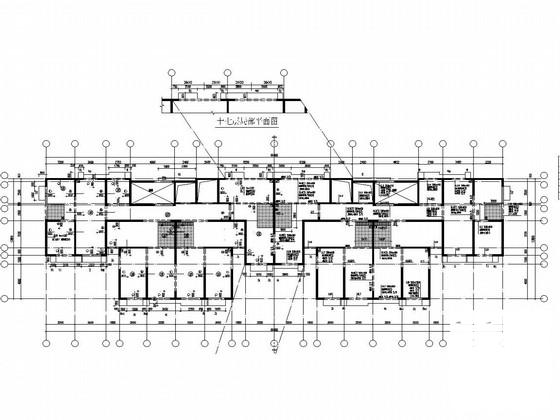 18层剪力墙住宅楼结构CAD施工图纸（地下1层） - 3