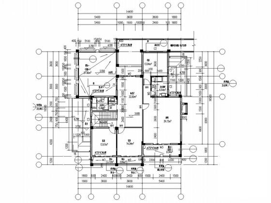 两层框架小别墅结构图纸（建施） - 4