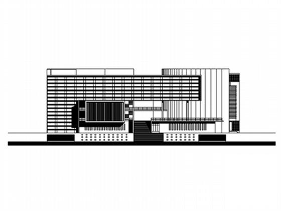 大学建筑系馆建筑方案设计CAD图纸（实景照片、初设图纸）(总平面) - 1