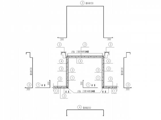 4层筏形基础剪力墙住宅楼结构CAD施工图纸(带地下室)(板配筋图) - 5