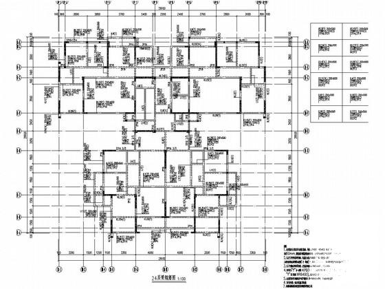 24层住宅楼剪力墙结构CAD施工图纸(基础设计等级) - 3