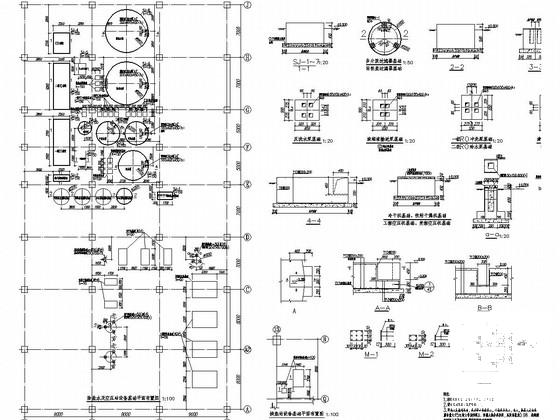 5层框架再生能源发电厂主工房结构图纸(基础设计等级) - 4