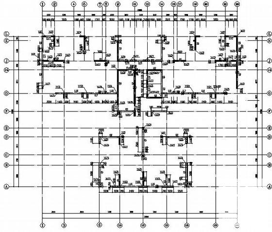 34层剪力墙住宅楼结构CAD施工图纸 - 3