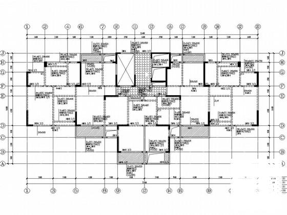 18层剪力墙结构住宅楼结构施工图纸（大底盘地下室） - 2