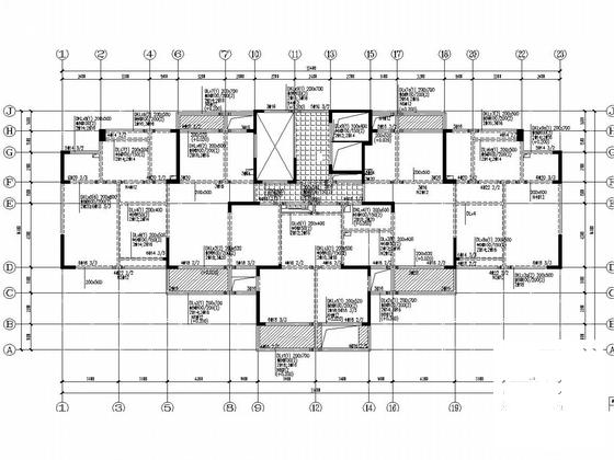 18层剪力墙结构住宅楼结构施工图纸（大底盘地下室） - 4