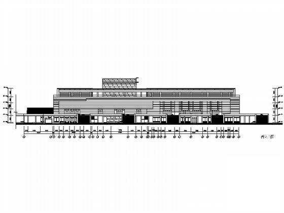 5层体育馆建筑方案设计CAD图纸（初设图纸、现代风格）(总平面图) - 4