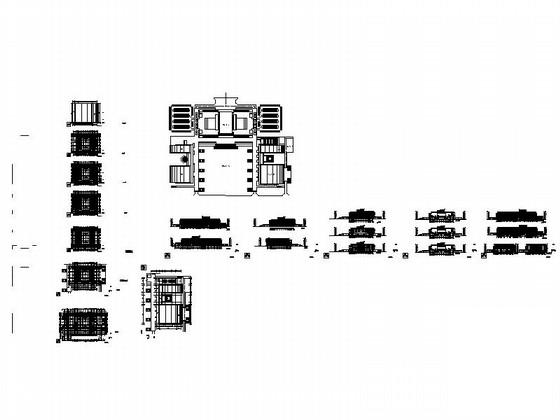 5层体育馆建筑方案设计CAD图纸（初设图纸、现代风格）(总平面图) - 5