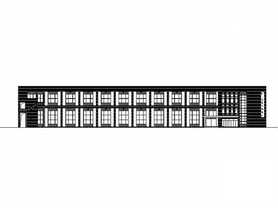 2层学校实习工厂建筑施工CAD图纸-模具车间 - 2