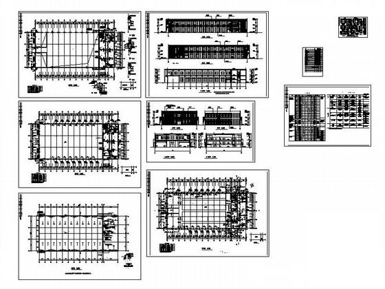 2层学校实习工厂建筑施工CAD图纸-模具车间 - 3