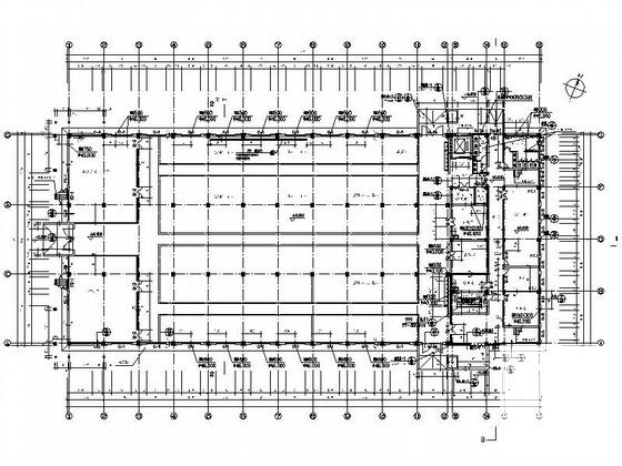 2层学校实习工厂建筑施工CAD图纸-模具车间 - 4