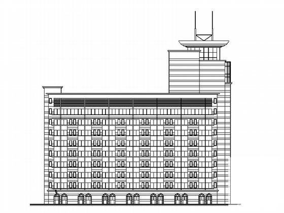 医院13层大楼建筑设计图纸（现代风格，框架剪力墙） - 2