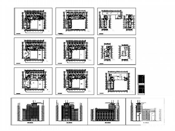 医院13层大楼建筑设计图纸（现代风格，框架剪力墙） - 4